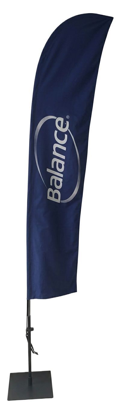 V1029 Bandera forma recta talla L para empresas en Colombia | VENDEX Bandera forma recta talla L al por mayor en Bogotá para publicidad BTL - VENDEX