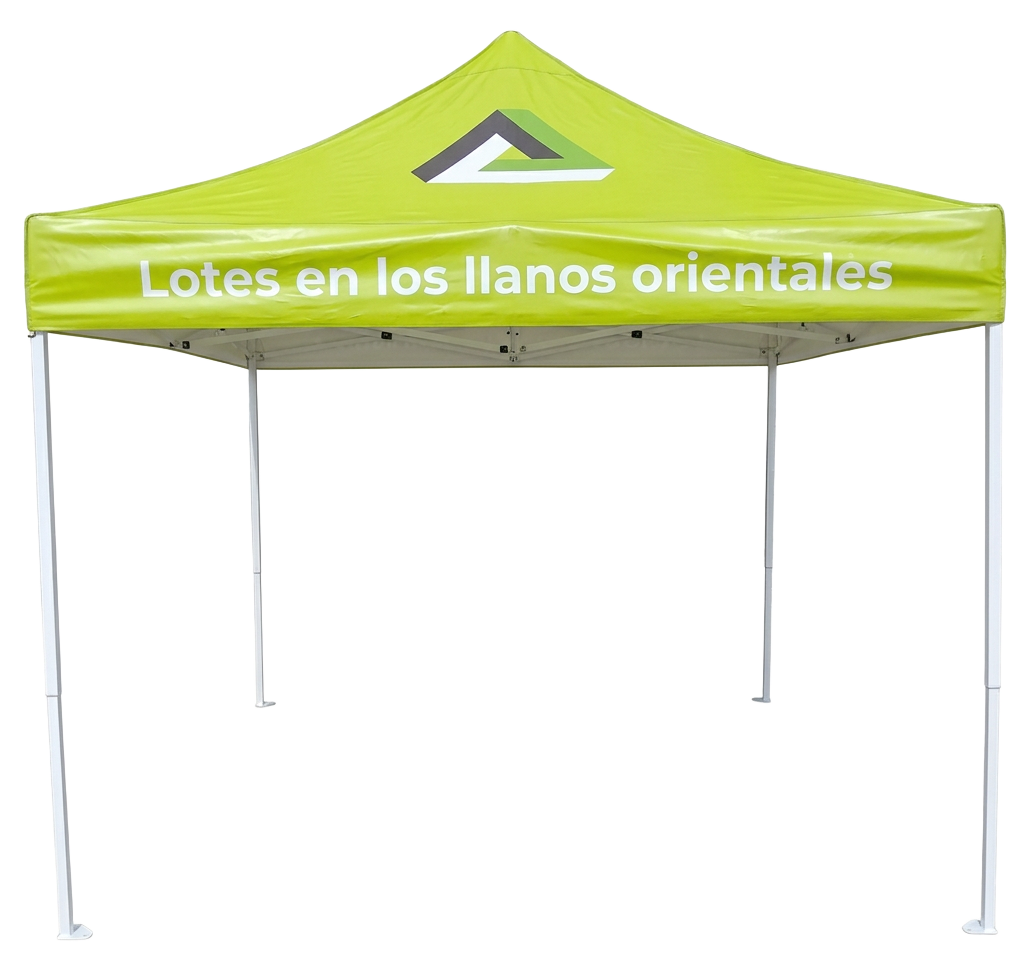 V1035 Carpa plegable 3 × 3 m en poliéster para empresas en Colombia | VENDEX Carpa plegable 3 × 3 m en poliéster al por mayor en Bogotá para publicidad BTL - VENDEX