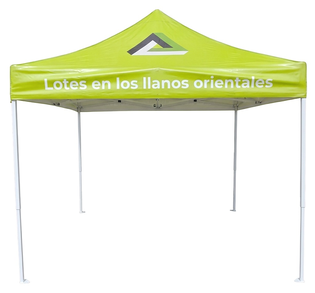 V1036 Carpa plegable 3 × 3 m en lona PVC para empresas en Colombia | VENDEX Carpa plegable 3 × 3 m en lona PVC al por mayor en Bogotá para publicidad BTL - VENDEX
